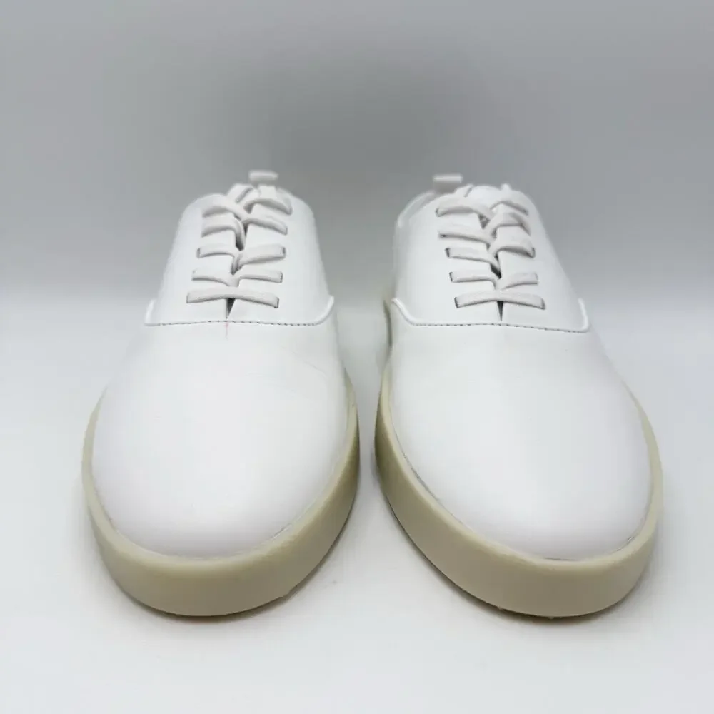 Wolf & Shepherd Cruise Lace Up Sneakers Mens 8 Womens 9.5 White Leather NIB